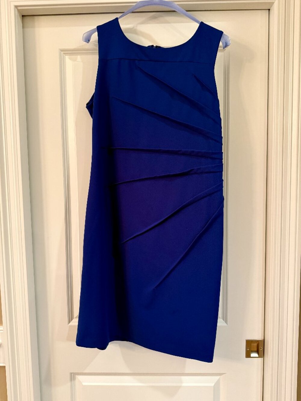 Calvin Klein Women’s Blue Cocktail Dress Size 16 Elegant Party Evening Dress